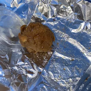 Mushrooms.  Bland flour batter that salt could not fix.