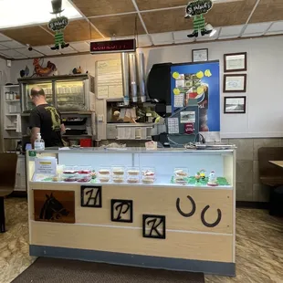 Counter where you place your order