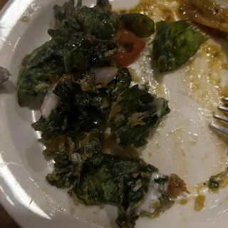 Fried Spinach Salad