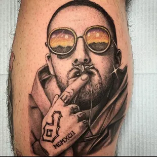 Mac Miller portrait by Enks