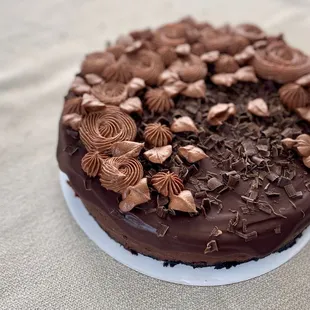 Triple-chocolate cheesecake