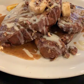 Pecan and Banana Foster French Toast