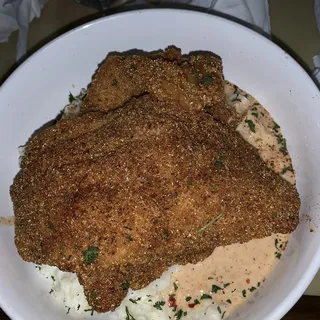 Fried Catfish and Grits Lunch