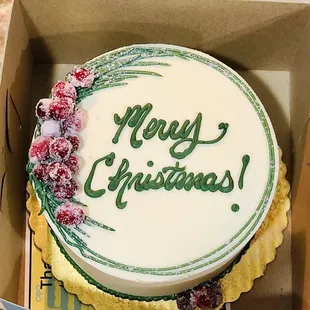 Cranberry Almond Christmas Cake