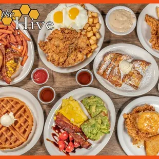 food, waffles