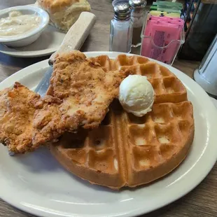 Chicken and Waffles Avocado Toast