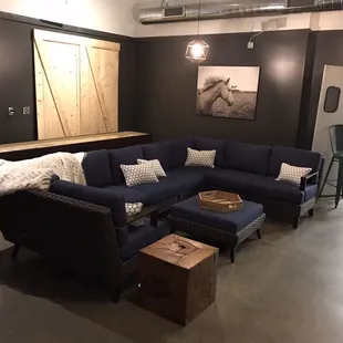 A cozy seating area.