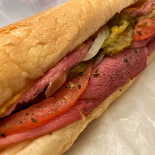 Large regular hoagie