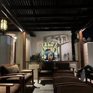 Patio during "intermission"