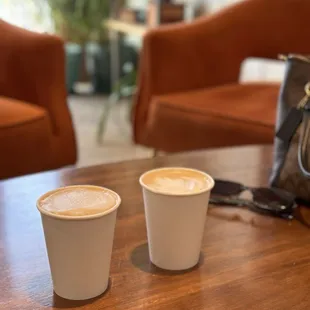 Black Walnut Latte, Crème Brûlée Latte