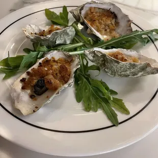 Baked Oysters Absinthe