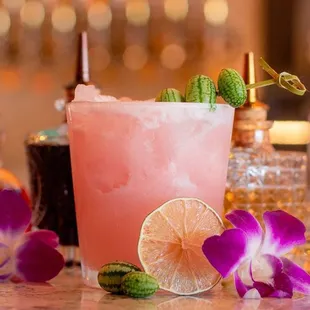 The Refreshing Hakuna Matata Cocktail Features Fresh Squeezed Watermelon Juice, Coconut Creme &amp; Fresh Lime Juice... So Good!