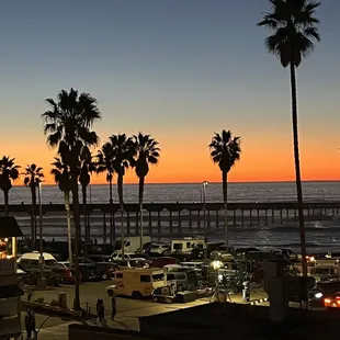 Rooftop View at Dusk