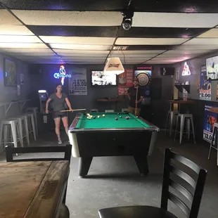 a pool table