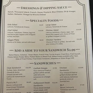 Dressings and Dippings Specialty foods