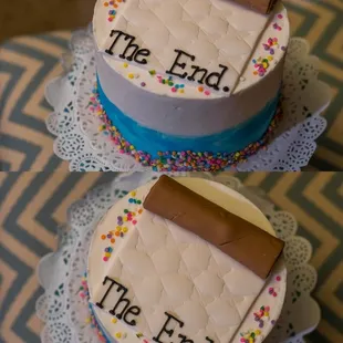 End of the year cake designed by THB to ring in the new year - after 2020, this cake literally was the most appropriate thing ever