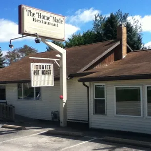 the front of the restaurant