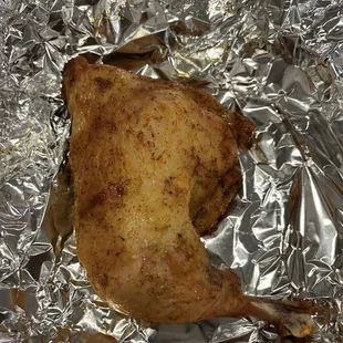 Farm raised chicken leg quarter