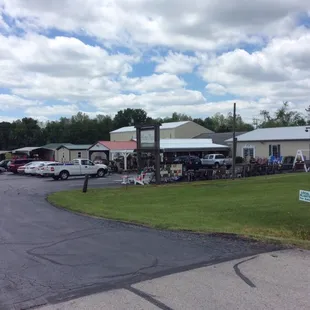 a lot of parked cars