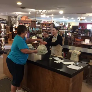 two women in a store