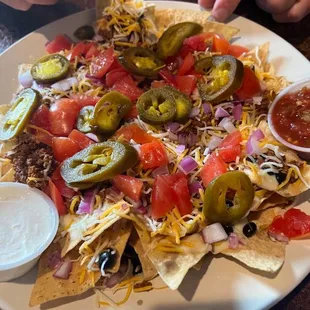 Beef nachos