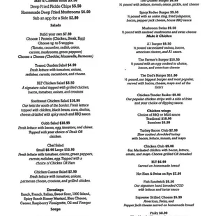 the menu