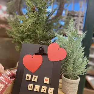 a valentine&apos;s day card with scrabbles on it