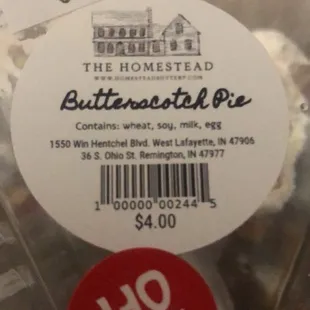 Butterscotch Pie