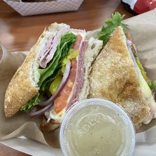 Italian on Ciabatta Bun