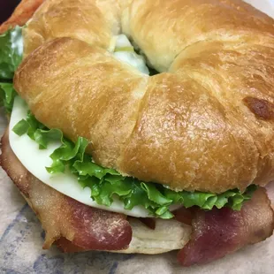Turkey bacon ranch croissant