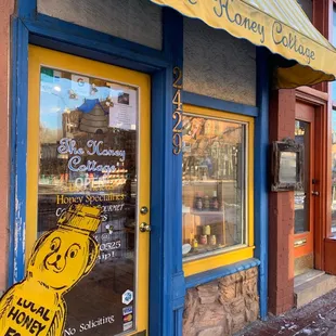 the front of the store