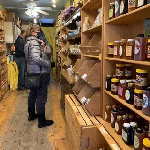a woman shopping in a store