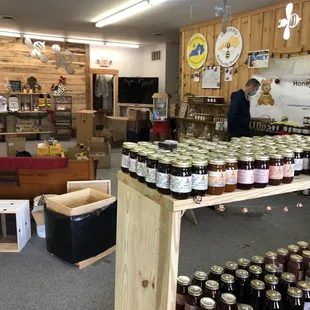 Inside store