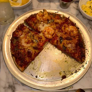 Spicy Shrimp Margarita Pizza