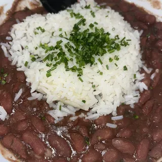 Red beans & Rice Catfish Plate