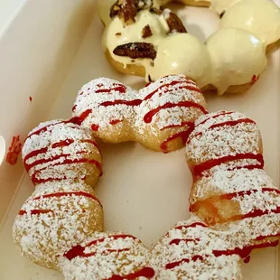 Funnel Cake and Banana Nut Mochi Donuts