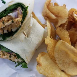 Feisty feta wrap