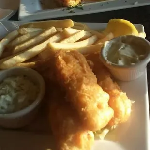 seafood, fish and chips, fish, food