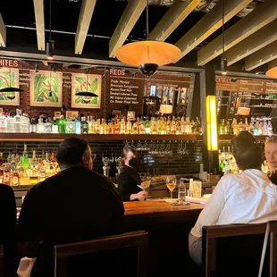 people sitting at the bar