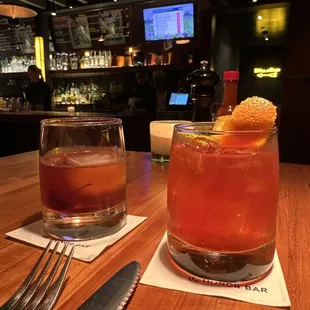 Manhattan &amp; Negroni