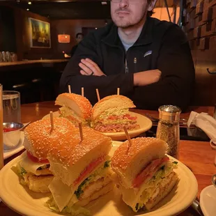 Husband: Burger, Mine: Chicken Sandwich