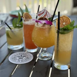Great variety of tiki drinks on the menu!