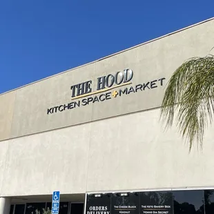 the front of the building