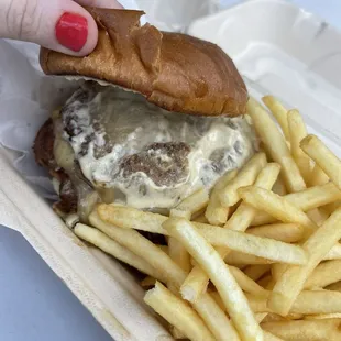 Truffle Mushroom Burger