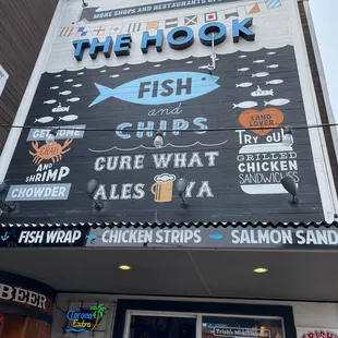 the front of the restaurant