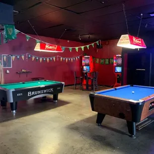 Pool, Darts &amp; Corn Hole
Pool is free until 3pm Everyday! 
We have two pool tables, four dart boards