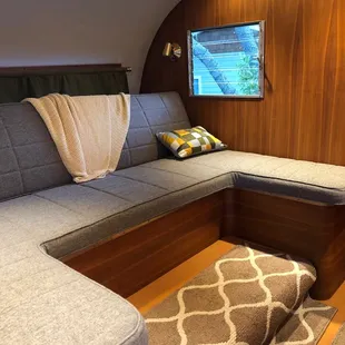 Interior of trailer