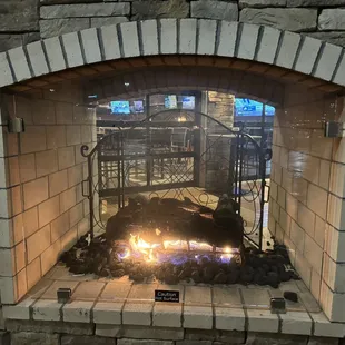 Outdoor fireplace