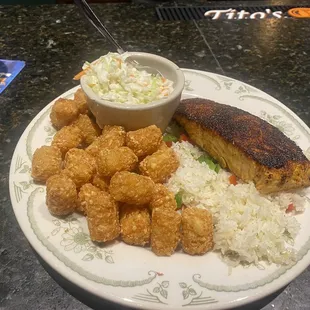 Friday, 8 December 2023 -- Norwegian Salmon ($23) with your choice of 2-sides