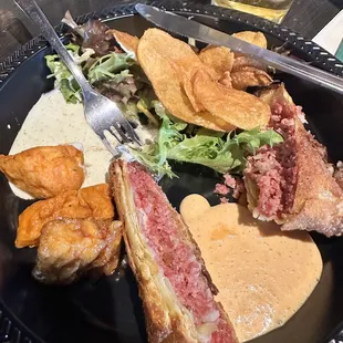 Hunks, Irish egg rolls, and pub chips.